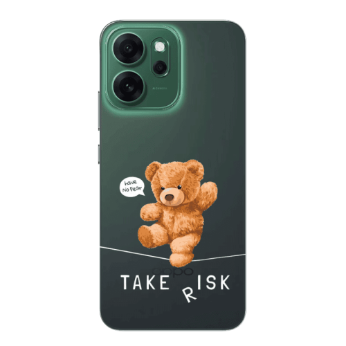 Oppo 14 F Take risk Transparent Silicone TPU Θήκη